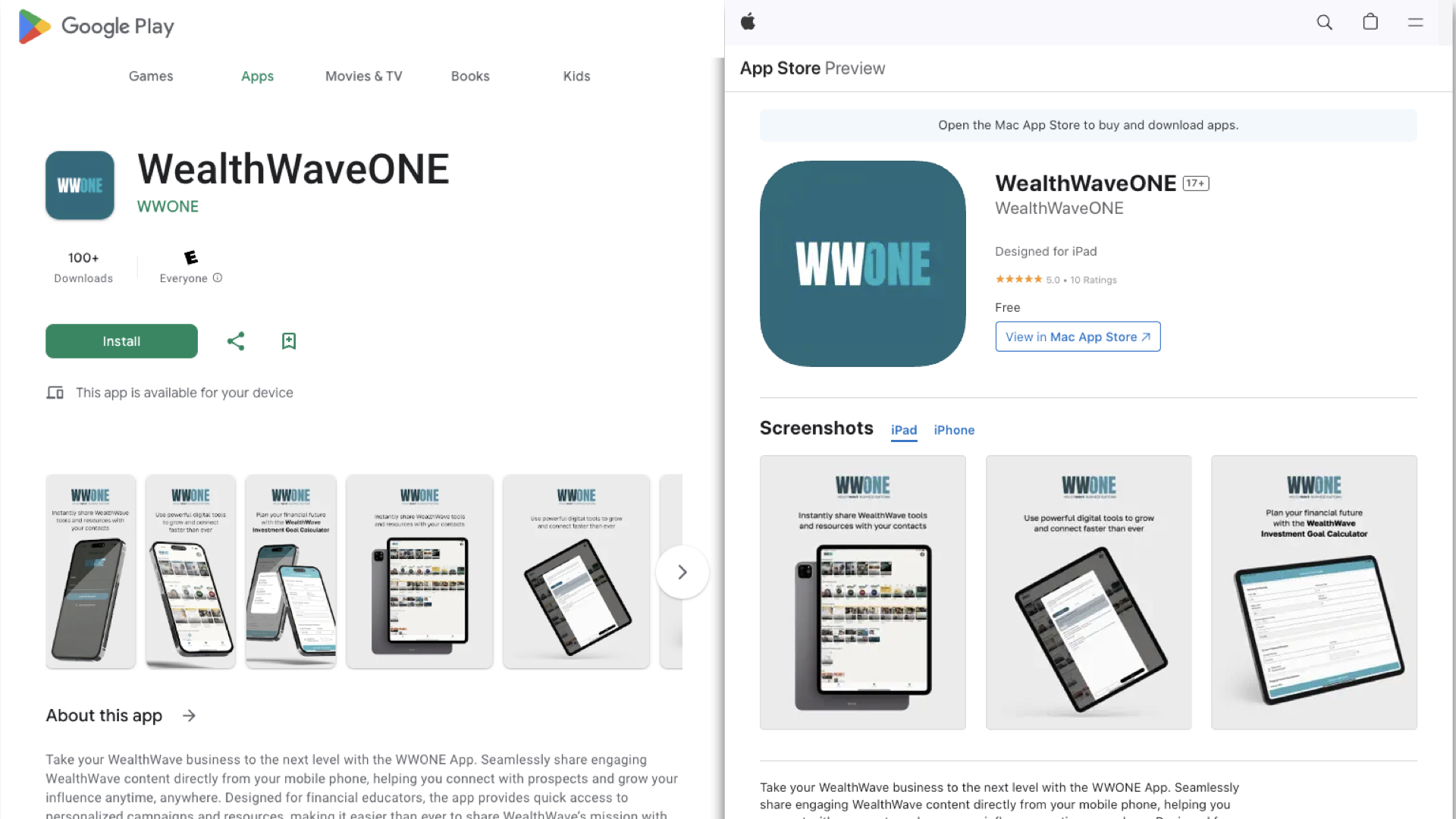 Download the WWONE Mobile App — Share On the Go